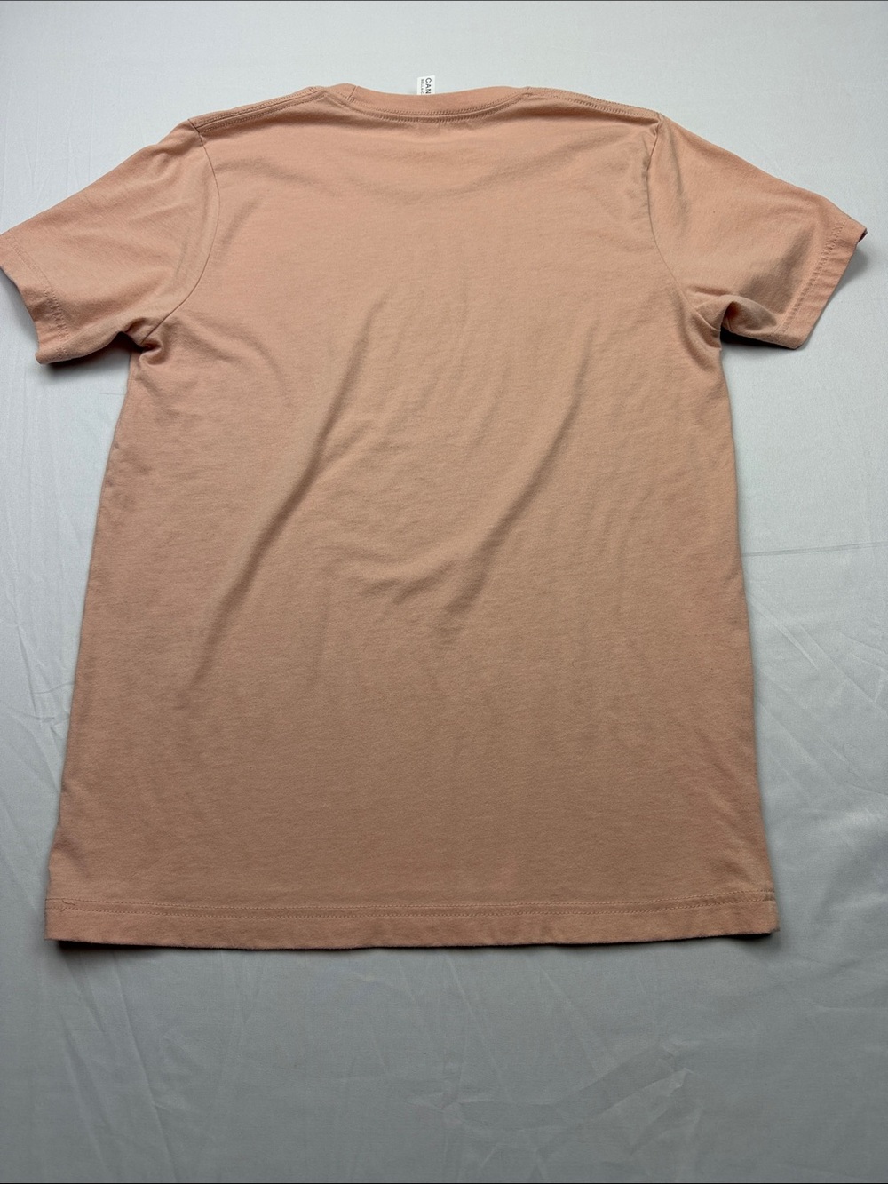 Bella Canvas Peach Short Sleeve Tee with Multicolor 'VOTE' Graphic - Picture 7 of 7